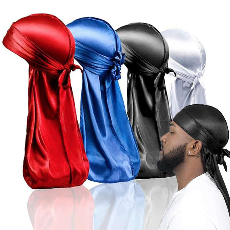 1-4Pcs 새로운 실크 Durag Bandana Tu - Bandana Doo Rag 리뷰 및 가격