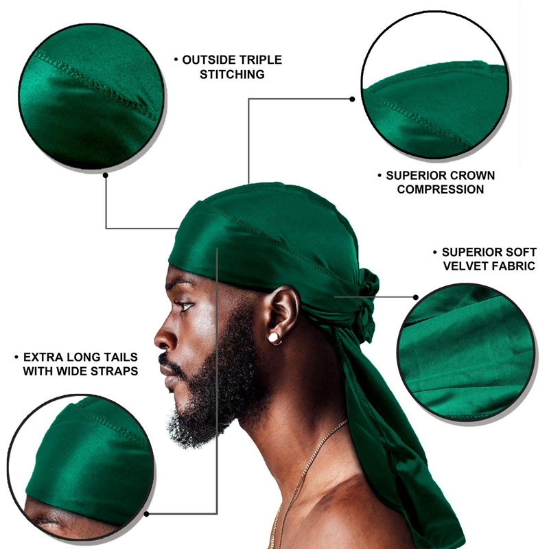 1-4Pcs 새로운 실크 Durag Bandana Tu - Bandana Doo Rag 리뷰 및 가격