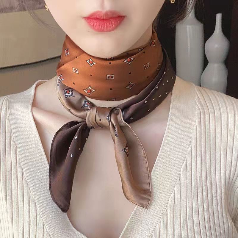여성용 얼룩말 프린트 스퀘어 스카프, 부드러운 새틴,  - Silk Neck Scarf 리뷰 및 가격
