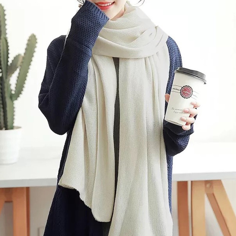 단색 인조 캐시미어 니트 스카프 남녀공용 다용도 스카프 - Muffler Men Wool 리뷰 및 가격
