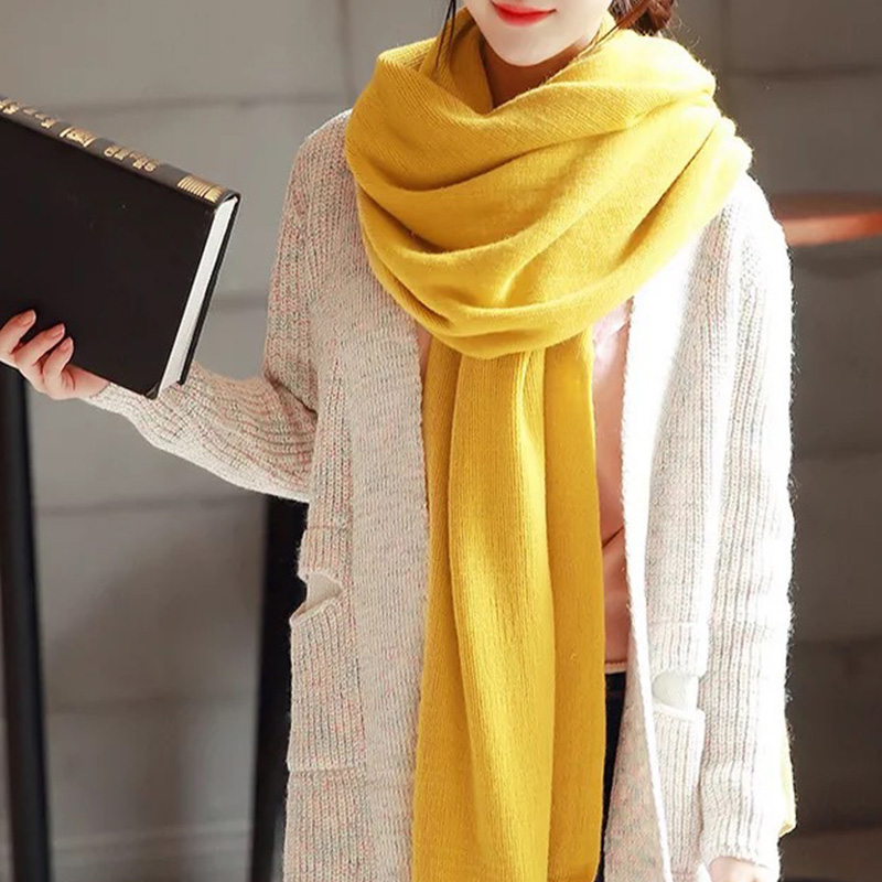 단색 인조 캐시미어 니트 스카프 남녀공용 다용도 스카프 - Muffler Men Wool 리뷰 및 가격